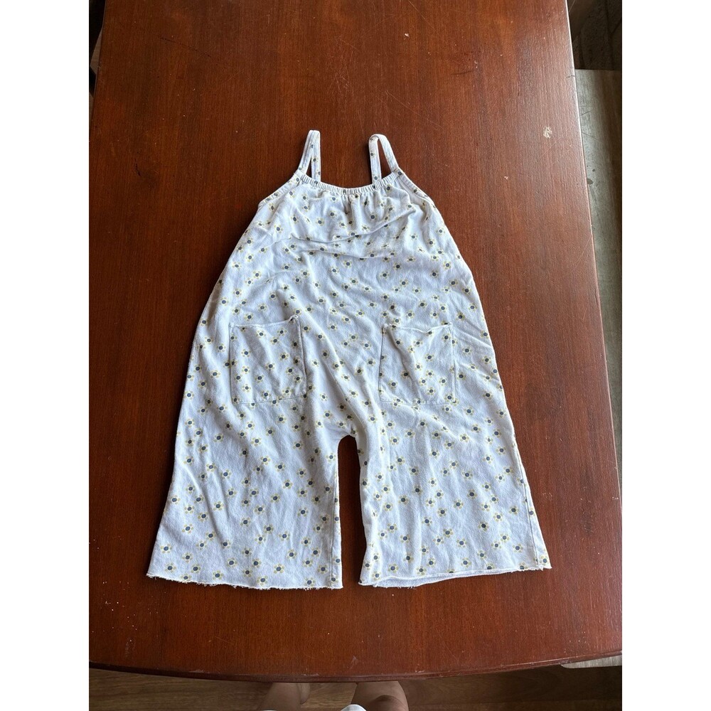STEM girls floral print baggy style overalls jumper